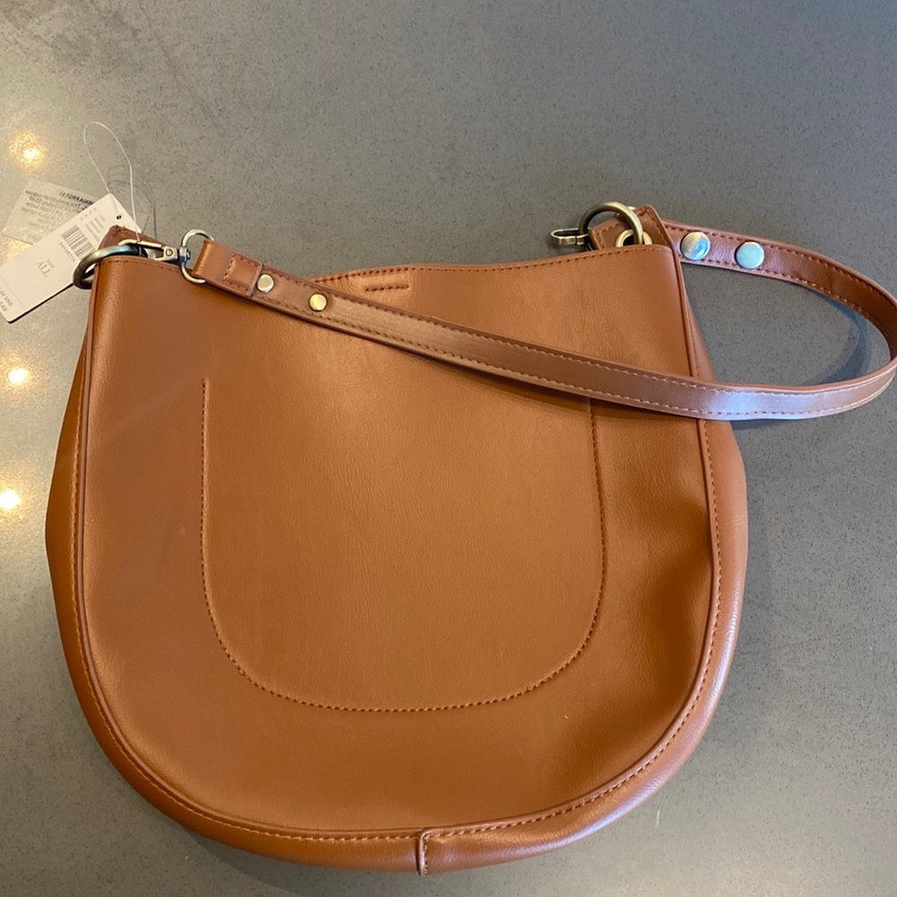 Anthropologie leather tote